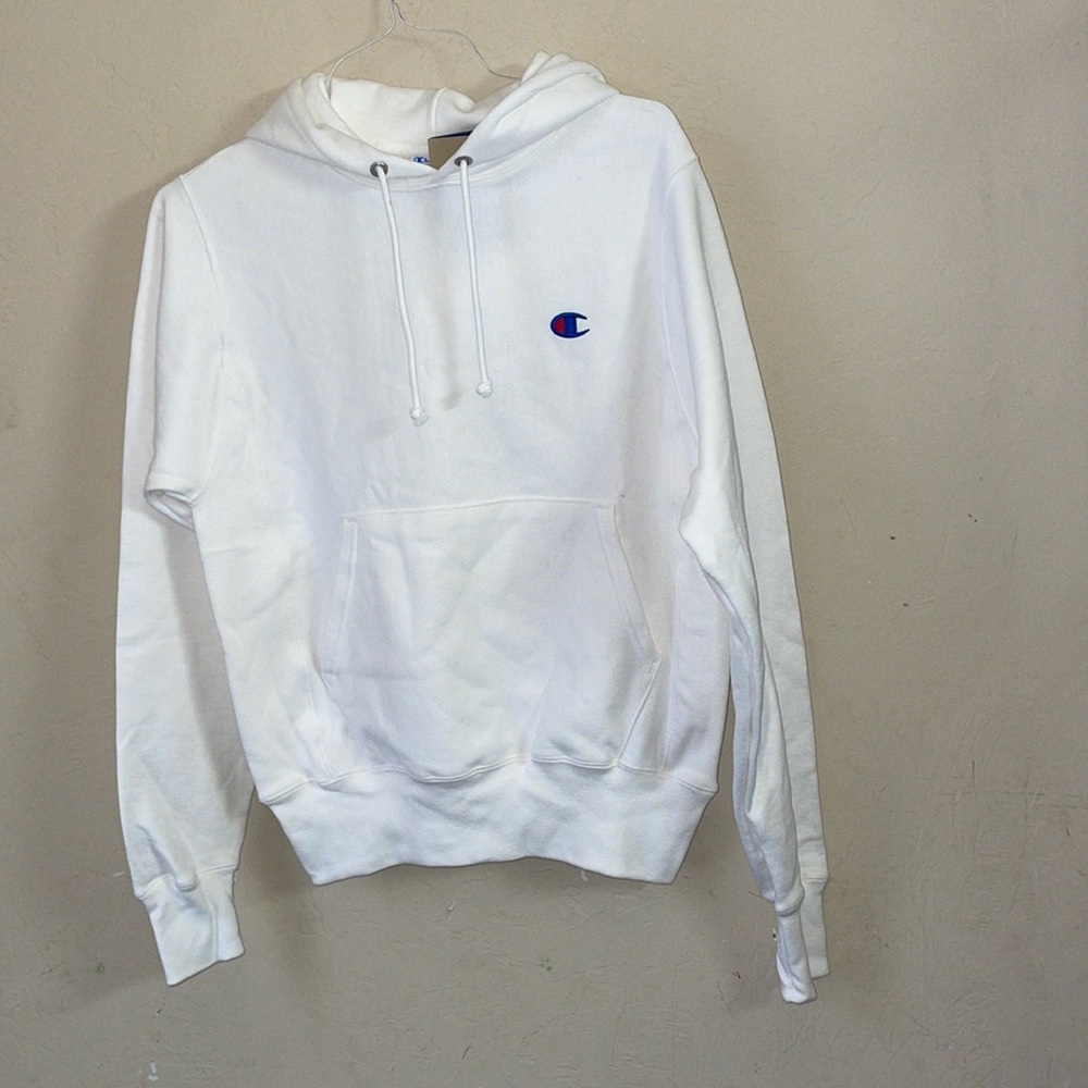 NWT Champion white Reverse Weave Hoodie! Size XS